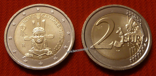 Italia 2 euro commemorativo 2020 150º anniversario dell'istituzione di Roma capitale fdc