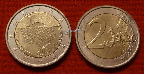 Finlandia 2 euro commemorativo 2015 150º anniversario della nascita di Akseli Gallen-Kallela FDC
