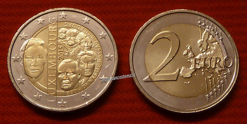 Lussemburgo 2 euro commemorativo 2015 125º anniversario della dinastia Nassau-Weilburg FDC