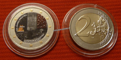 Germania 2 euro commemorativo 2020 50º anniversario della Genuflessione di Varsavia FDC COLOR