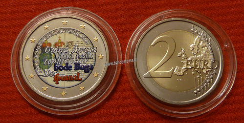 Slovenia 2 euro commemorativo 2020 500º anniversario della nascita di Adam Bohorič FDC color