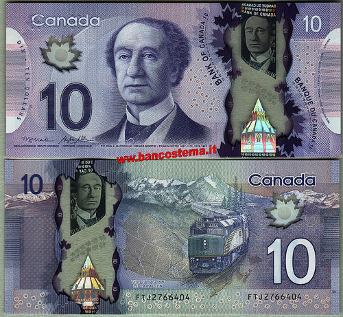 Canada P107a 10 Dollars 2013 unc polymer