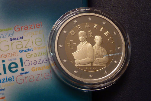 Italia 2 euro commemorativo 2021 Operatori Sanitari Proof