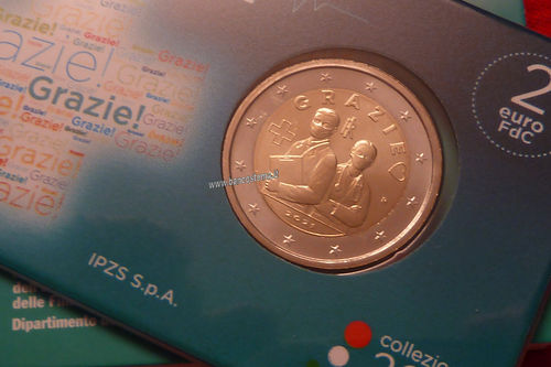 Italia 2 euro commemorativo 2021 Operatori Sanitari coincard fdc