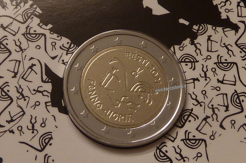 Estonia 2 euro commemorativo 2021 Popoli ugrofinnici coincard FDC