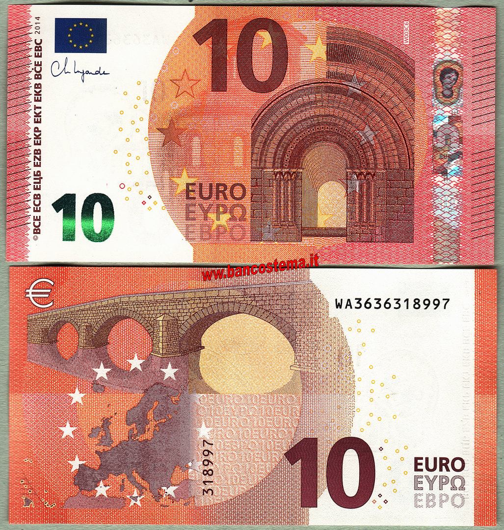 European Union  - Germany 10 euro WA Christine Lagarde W0386 unc