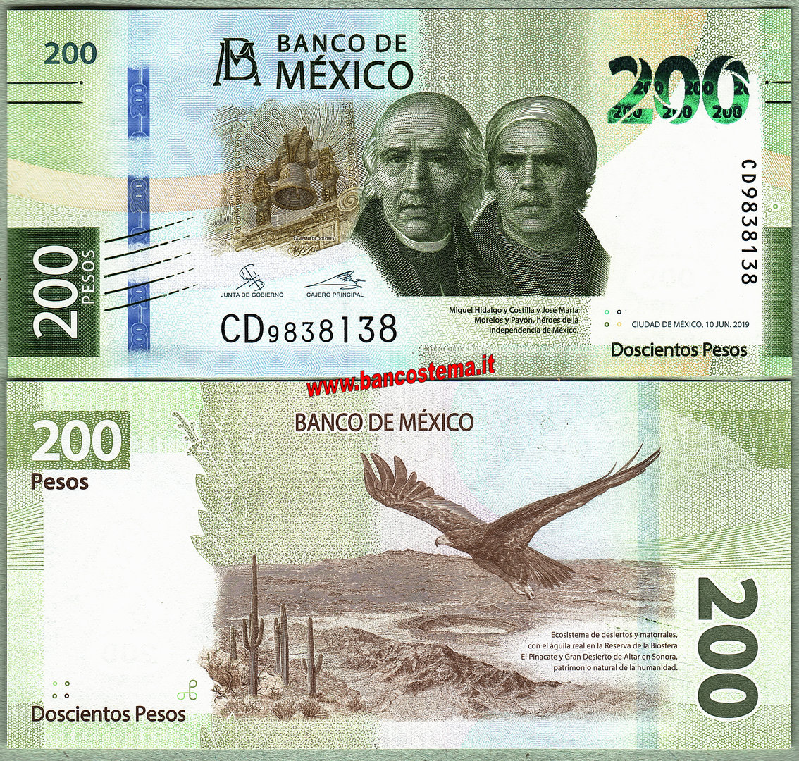 Mexico 200 Pesos 10.06.2019 unc