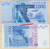 Ivory Coast W.a.s. let.A  2.000 Francs 2020 unc