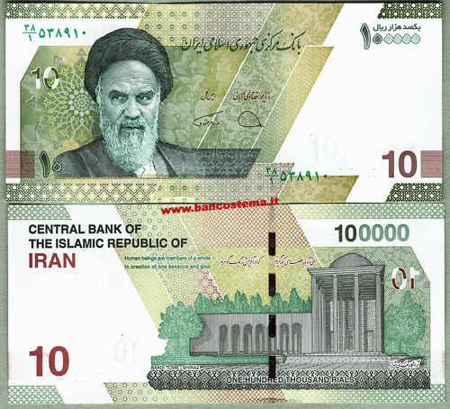 Iran 100.000 Rials nd 2021 unc