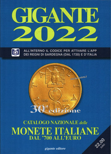 catalogo Gigante 2022 monete italiane dal '700 all'euro