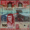 Mexico 100 Pesos 08.05.2020 polymer signatures: Javier Eduardo Guzmán Calafell & Alejandro Alegr unc