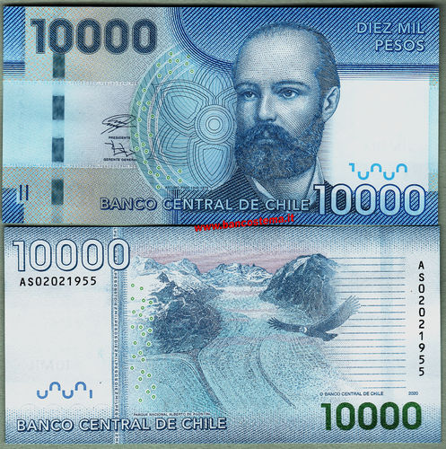 Chile 10.000 Pesos 2020 unc
