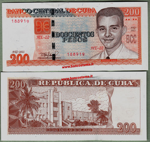 Cuba 200 Pesos 2021 unc