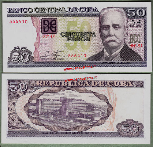 Cuba 50 Pesos 2018 unc