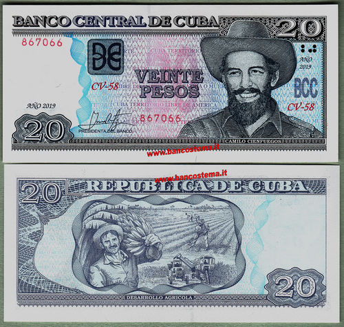 Cuba 20 Pesos 2019 unc