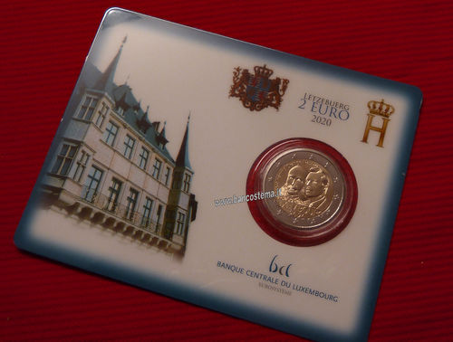 Lussemburgo 2 euro commemorativo 2020 200º anniv, della nascita di Enrico di Orange-Nassau FDC card
