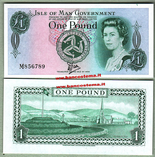Isle of Man P38 1 Pound nd 1983 unc