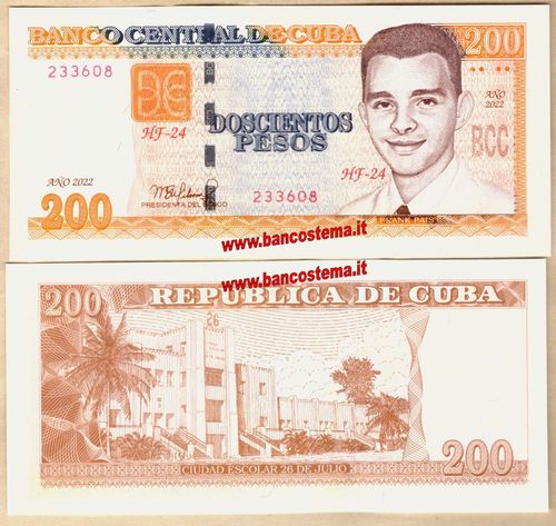 Cuba 200 Pesos 2022 unc