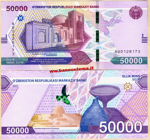 Uzbekistan 50.000 Som 2021 unc