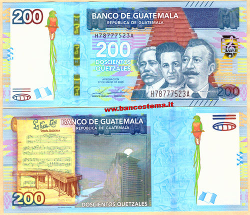 Guatemala 200 Quetzales 27.05.2020 (2021) unc