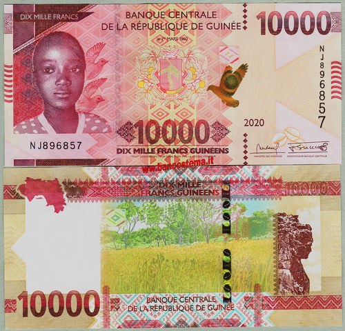 Guinea 10.000 Francs 2020 unc