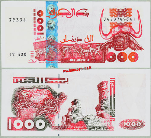 Algeria P142b 1.000 Dinars 10.6.1998 xf
