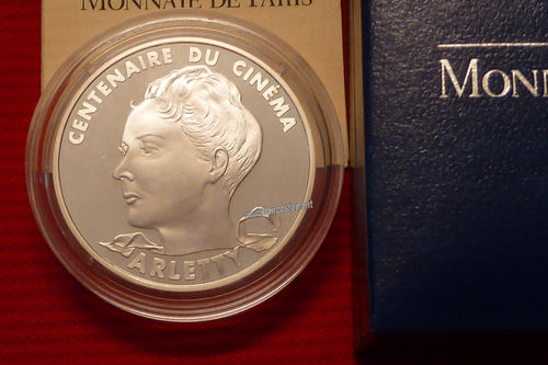 France KM# 1945 100 francs Arletty 1995 argento .900 proof