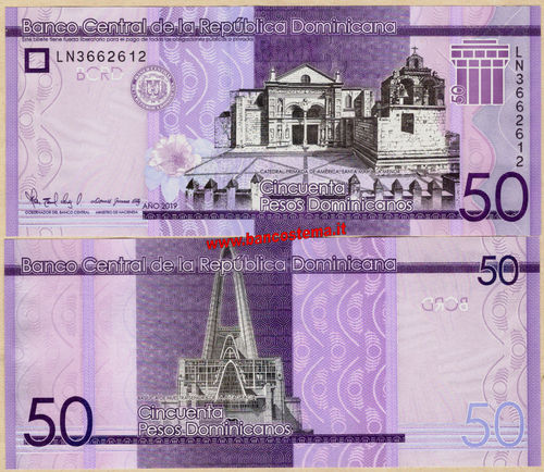 Dominicana  50 Pesos Dominicanos 2019 unc