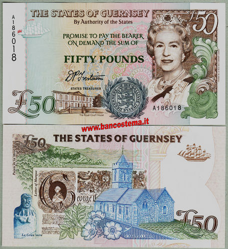 Guernsey P59 50 pounds nd 1996 unc