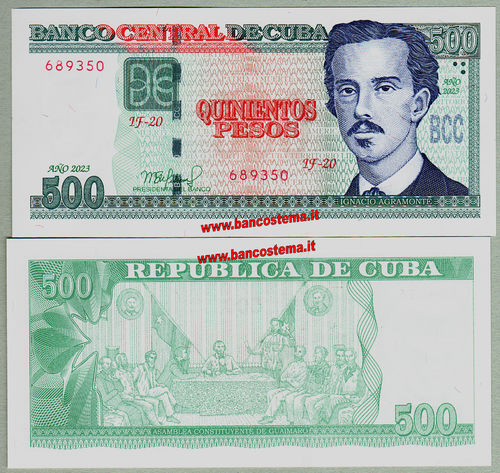 Cuba P131e 500 Pesos 2023 unc