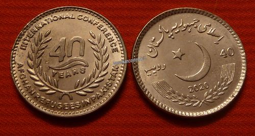 Pakistan Km83 40 Rupees Afghan Refugees in Pakistan 2020 unc