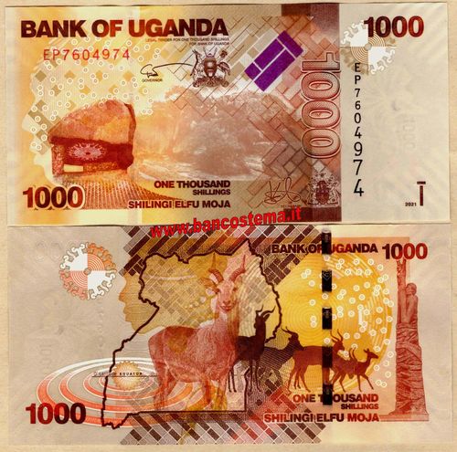 Uganda P49 1.000 Shillings 2021 unc