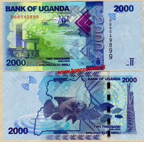 Uganda P50 2.000 Shillings 2021 unc