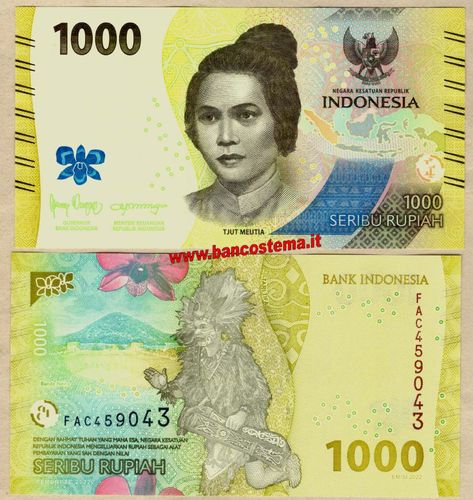 Indonesia PW162 1.000 rupees 2022 unc